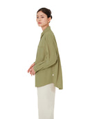 comfort fresh Oversized Long Sleeve Shirt