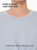 soft modal Cross Wrap Short Sleeve