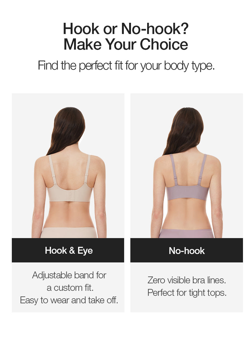 [5 SET] All-Day Fit C–D Cup Bra (Hook & No-hook) & Panty