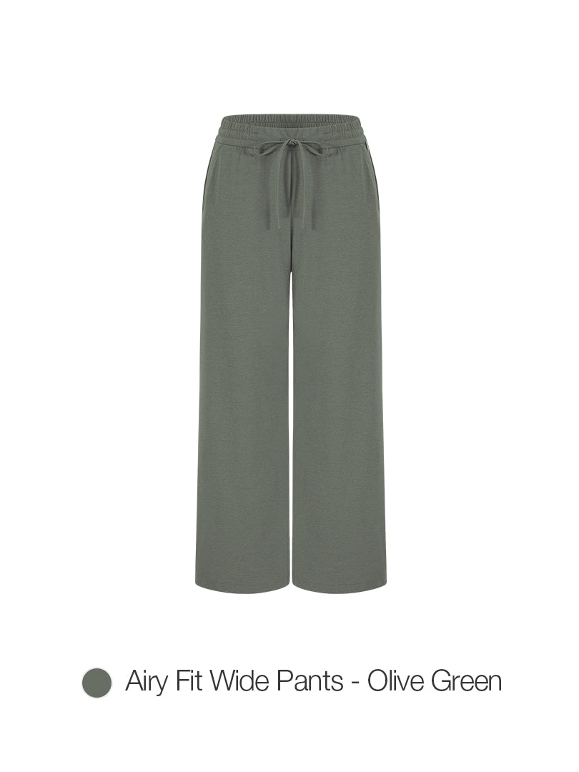 [2 SET] Airy Fit Wide Pants & Airywin Straight Pants