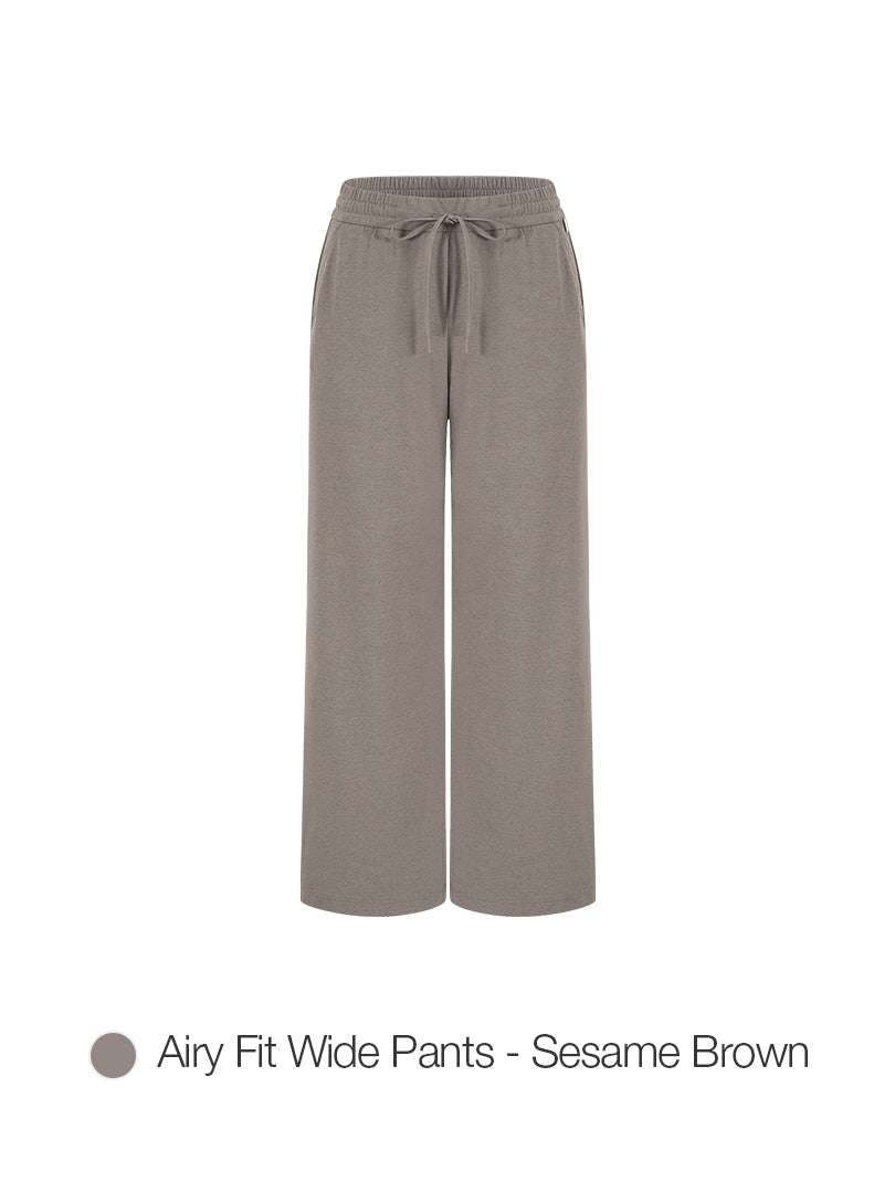 [2 SET] Airy Fit Wide Pants & Airywin Straight Pants