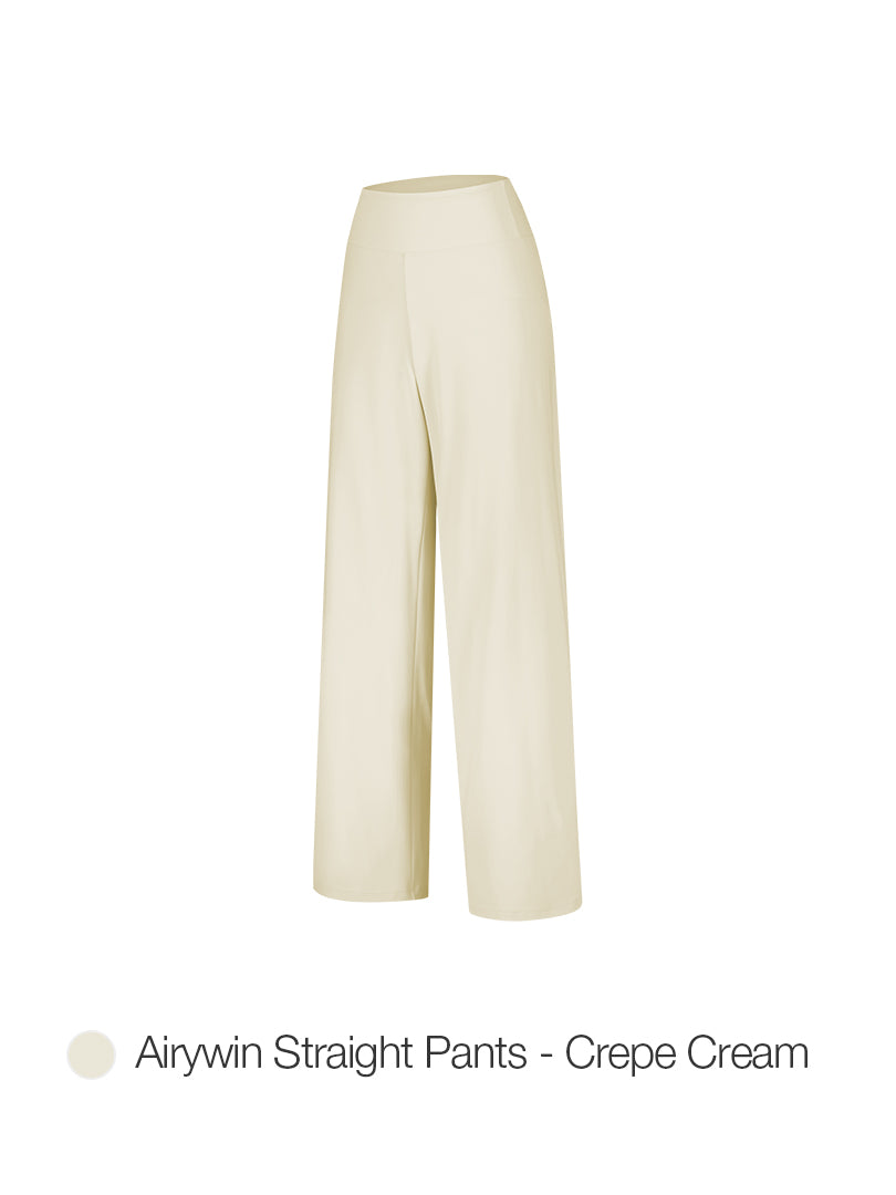[2 SET] Airy Fit Wide Pants & Airywin Straight Pants