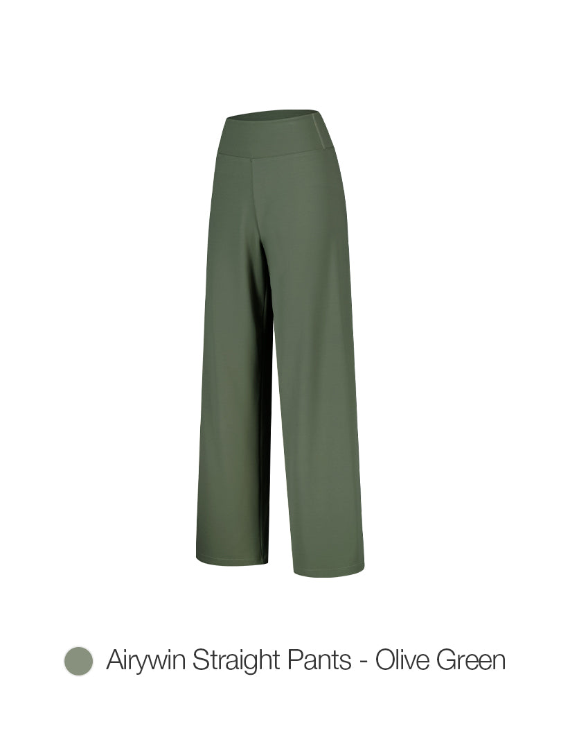 [2 SET] Airy Fit Wide Pants & Airywin Straight Pants