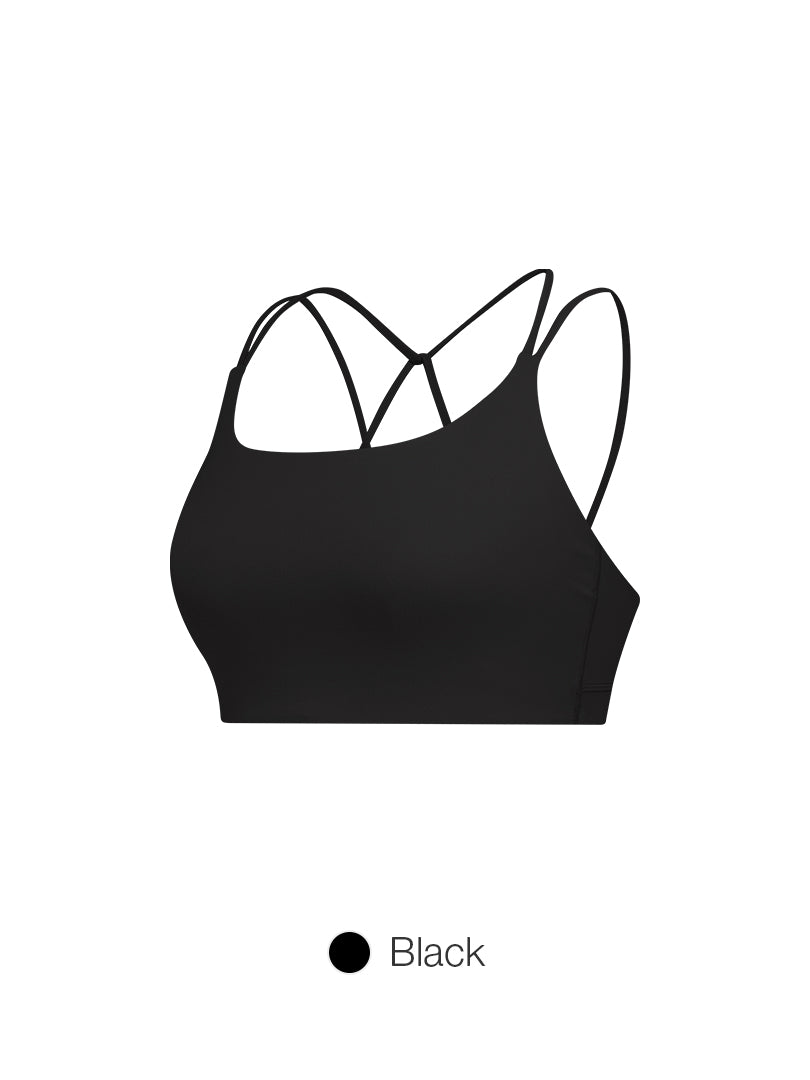 [SET] Softension Cross Back Bra & short leggings