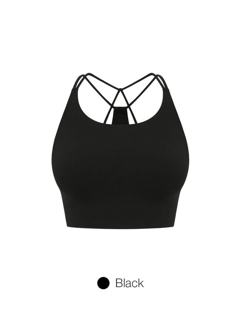 [2 SET] Softension Cross Back Longline Bra