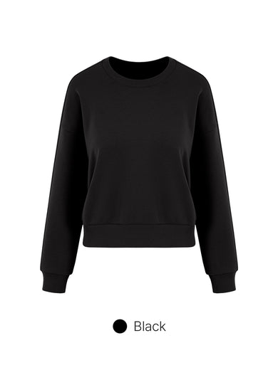 Mildmooth Oversized Fit Cropped Sweatshirt
