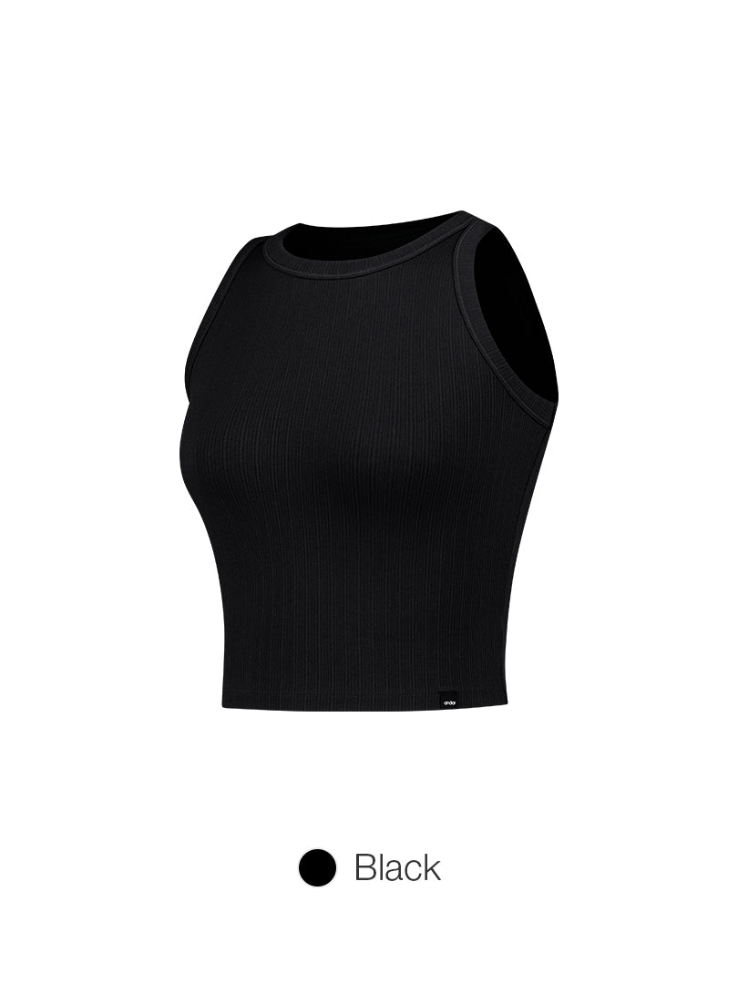ribbed Cropped Tank Top