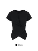 soft modal Cross Wrap Short Sleeve