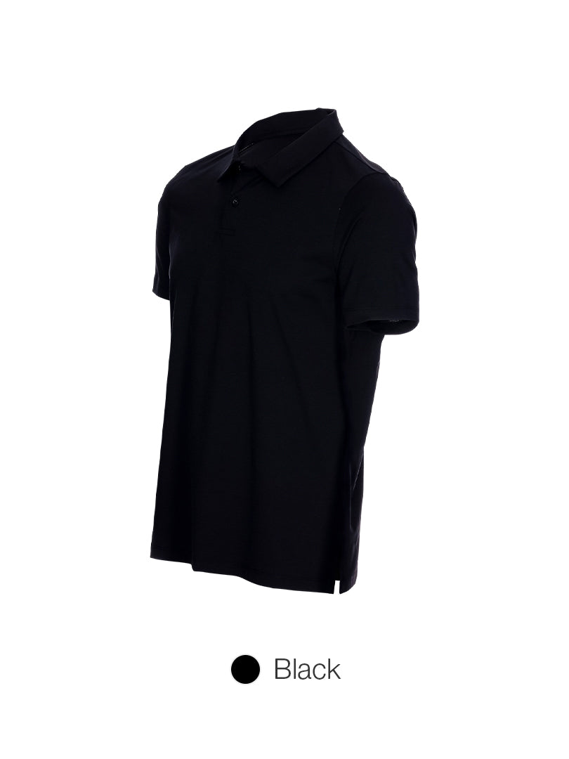 [2 SET] Men's Airy Fit Short Sleeve Polo Shirt