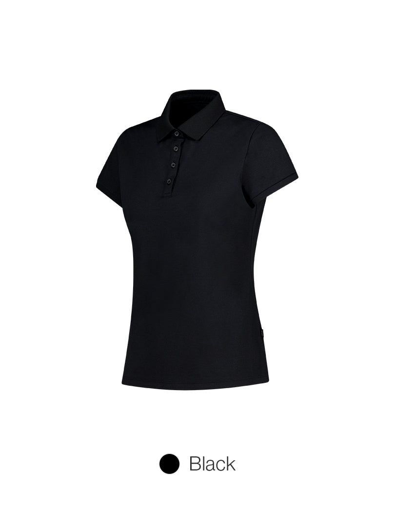 Airy Fit Slim Fit Knitted-Collar Polo Shirt