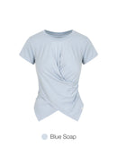 soft modal Cross Wrap Short Sleeve