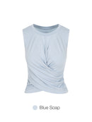 soft modal Cross Wrap Tank Top