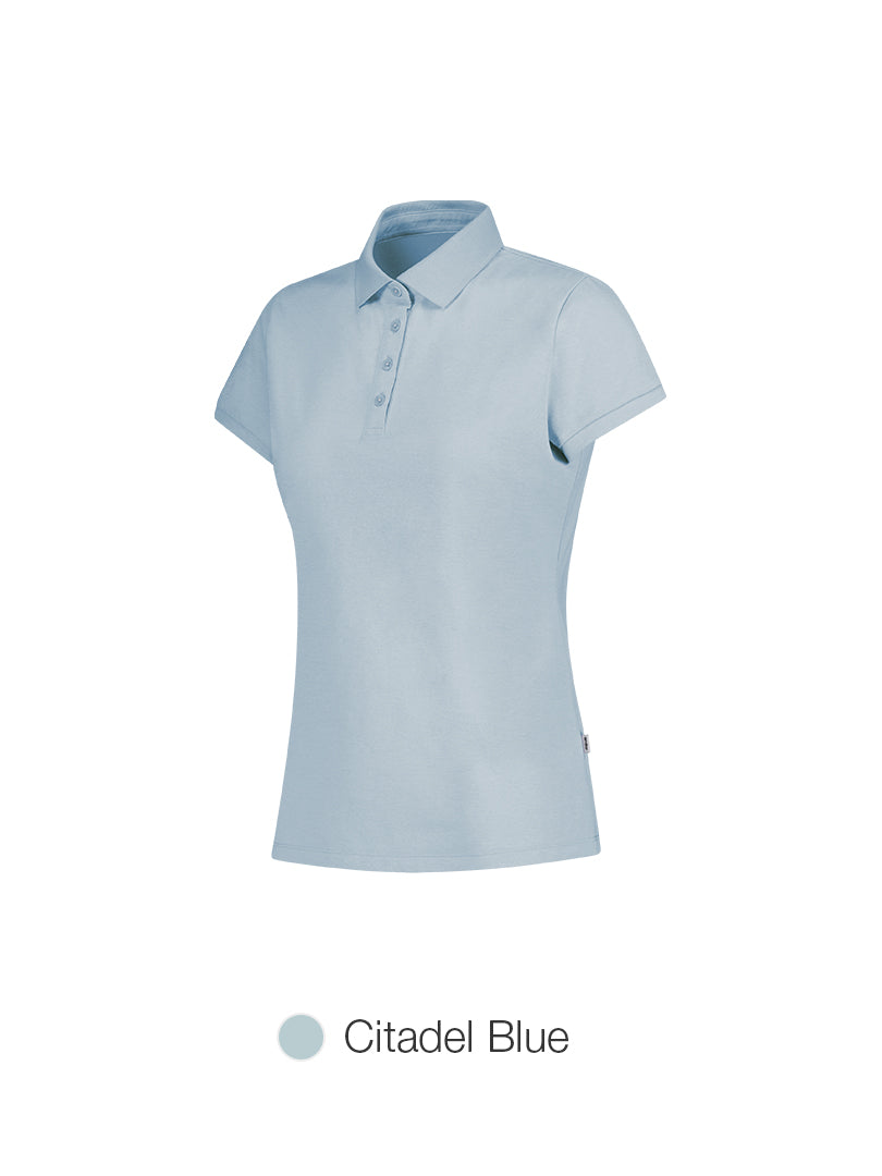 Airy Fit Slim Fit Knitted-Collar Polo Shirt
