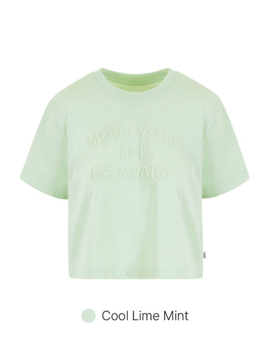 Airessential Move Your Life Forward Cropped Short Sleeve