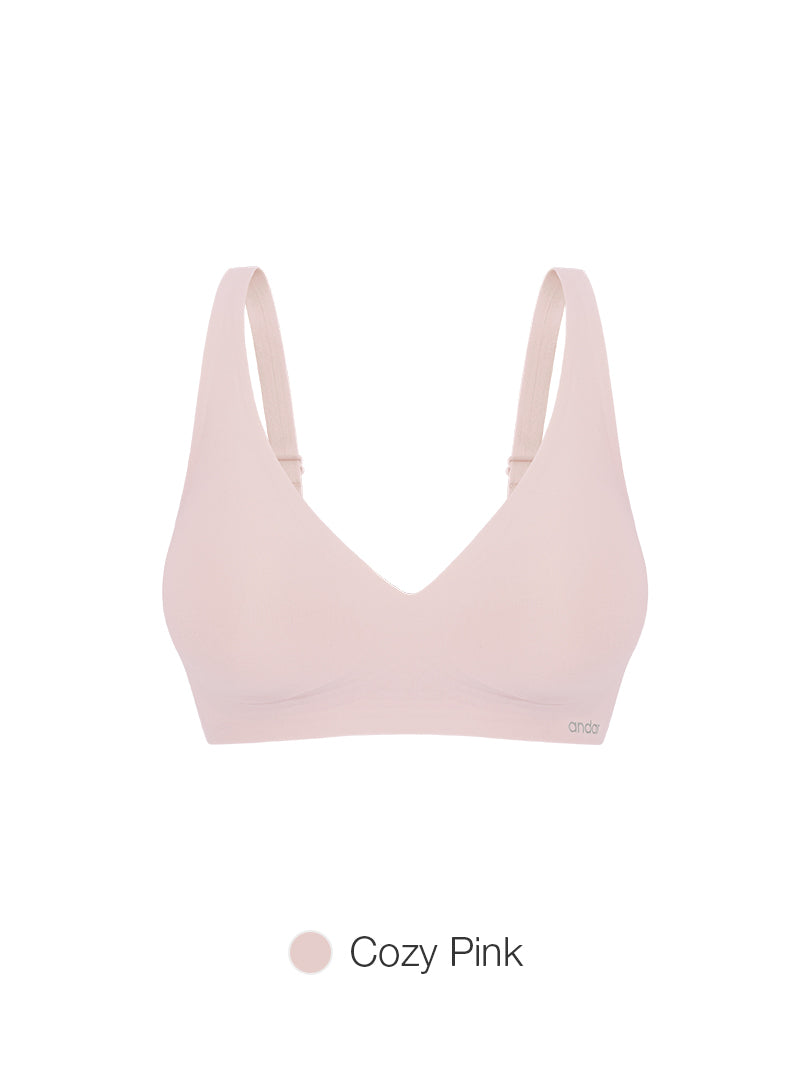 [5 SET] All-Day Fit C–D Cup Bra (Hook & No-hook) & Panty