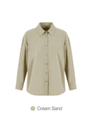 comfort fresh Oversized Long Sleeve Shirt