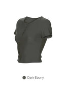 Icefresh Cropped Short Sleeve with Button