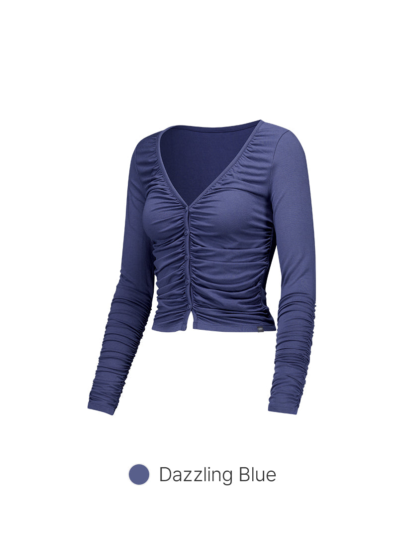 Modal Sustainable Ruched Long Sleeve