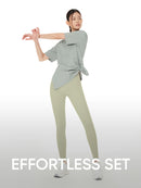 Airywin Leggings & Oversized Fit Short Sleeve