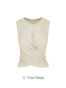 soft modal Cross Wrap Tank Top