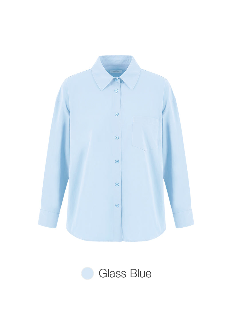 comfort fresh Oversized Long Sleeve Shirt
