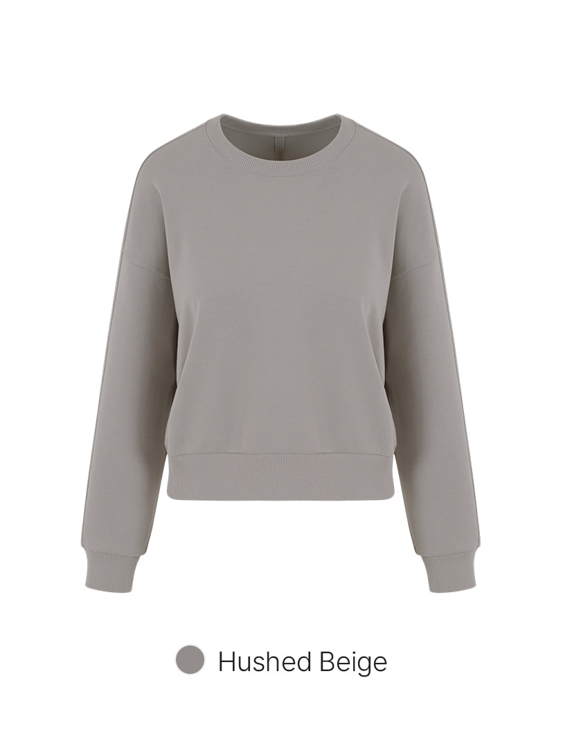 Mildmooth Oversized Fit Cropped Sweatshirt