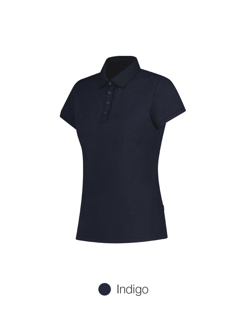 Airy Fit Slim Fit Knitted-Collar Polo Shirt