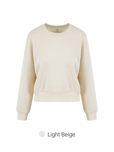 Mildmooth Oversized Fit Cropped Sweatshirt