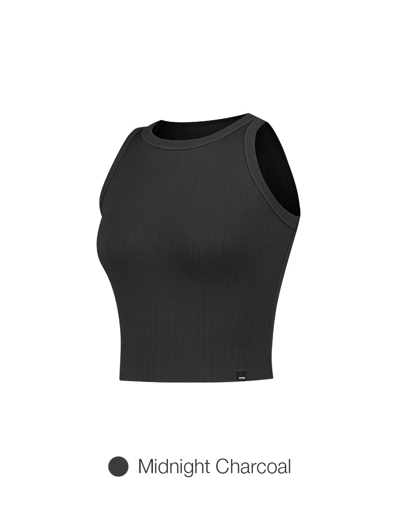 ribbed Cropped Tank Top