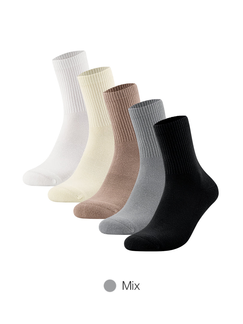 Aircomfy Crew Socks 5set
