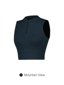 [SET] Airywin Mock Neck Zip Longline Bra & Short Leggings