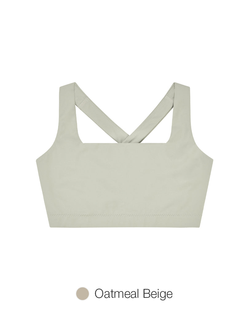[SET] Airywin Square Neck Bra & Short Leggings