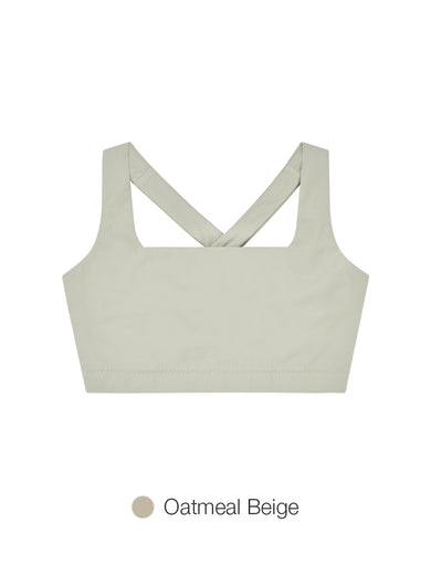 [SET] Airywin Square Neck Bra & Short Leggings