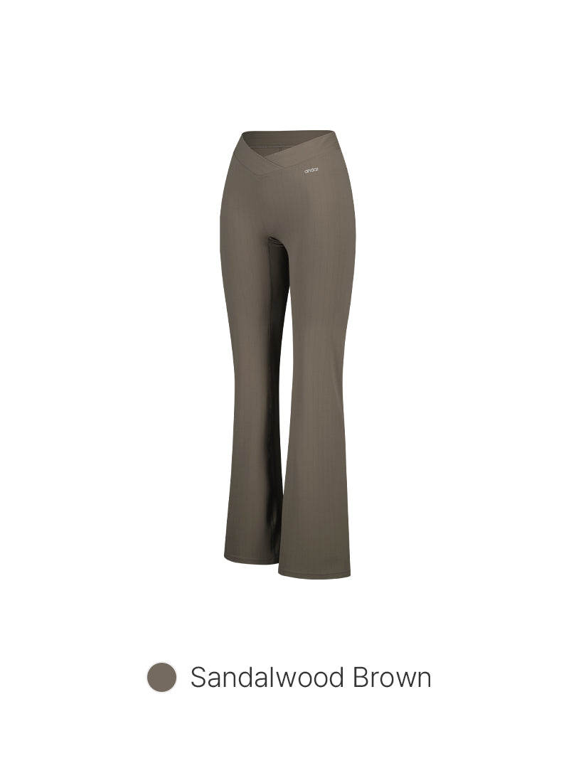 Airywin Pinstripe Flare Leggings (Short)