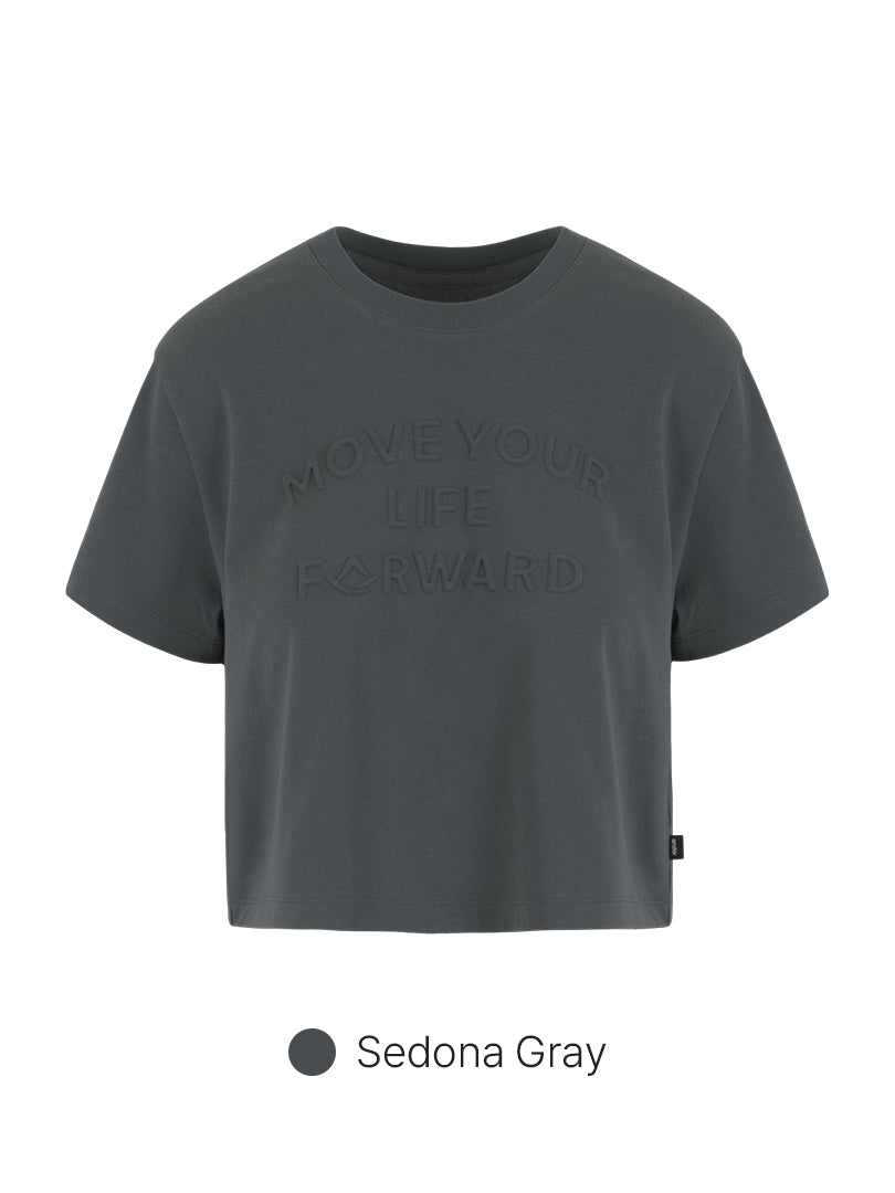Airessential Move Your Life Forward Cropped Short Sleeve
