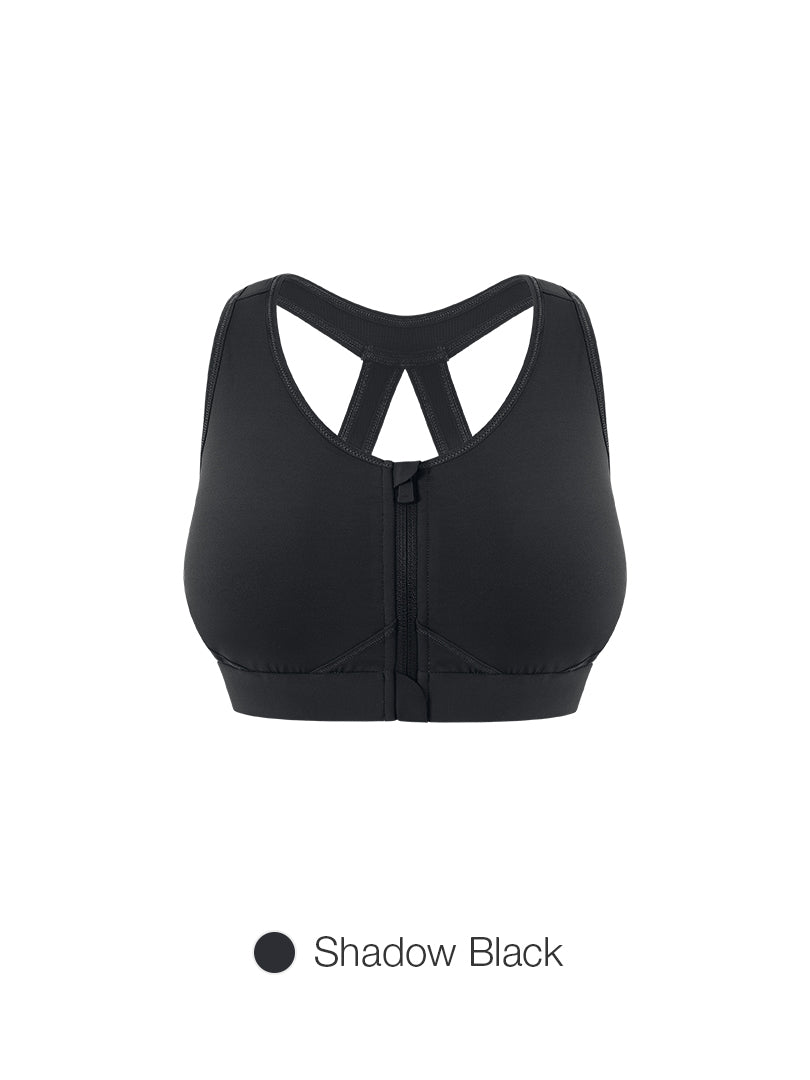 Running Front-Zip Bra
