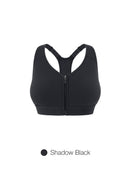 Running Racerback Front-Zip Bra