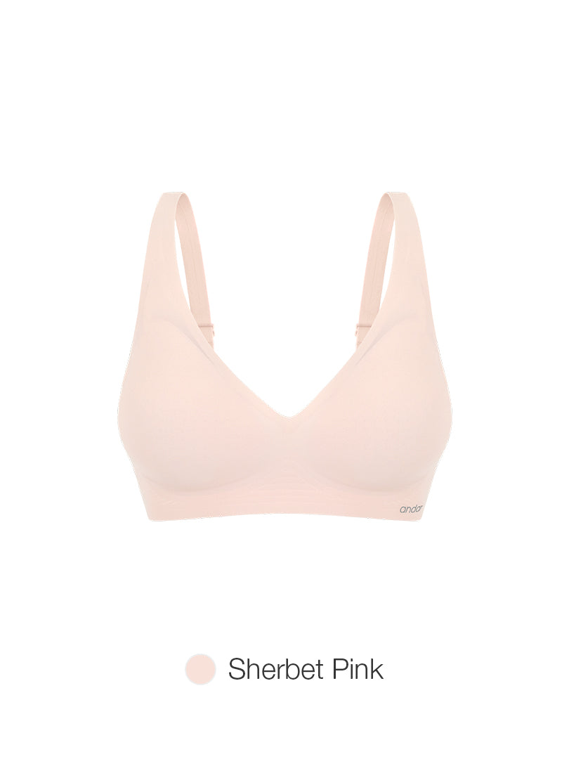 [2 SET] All-Day Fit Cooling Hook & Eye Bra (Built-In Pads)