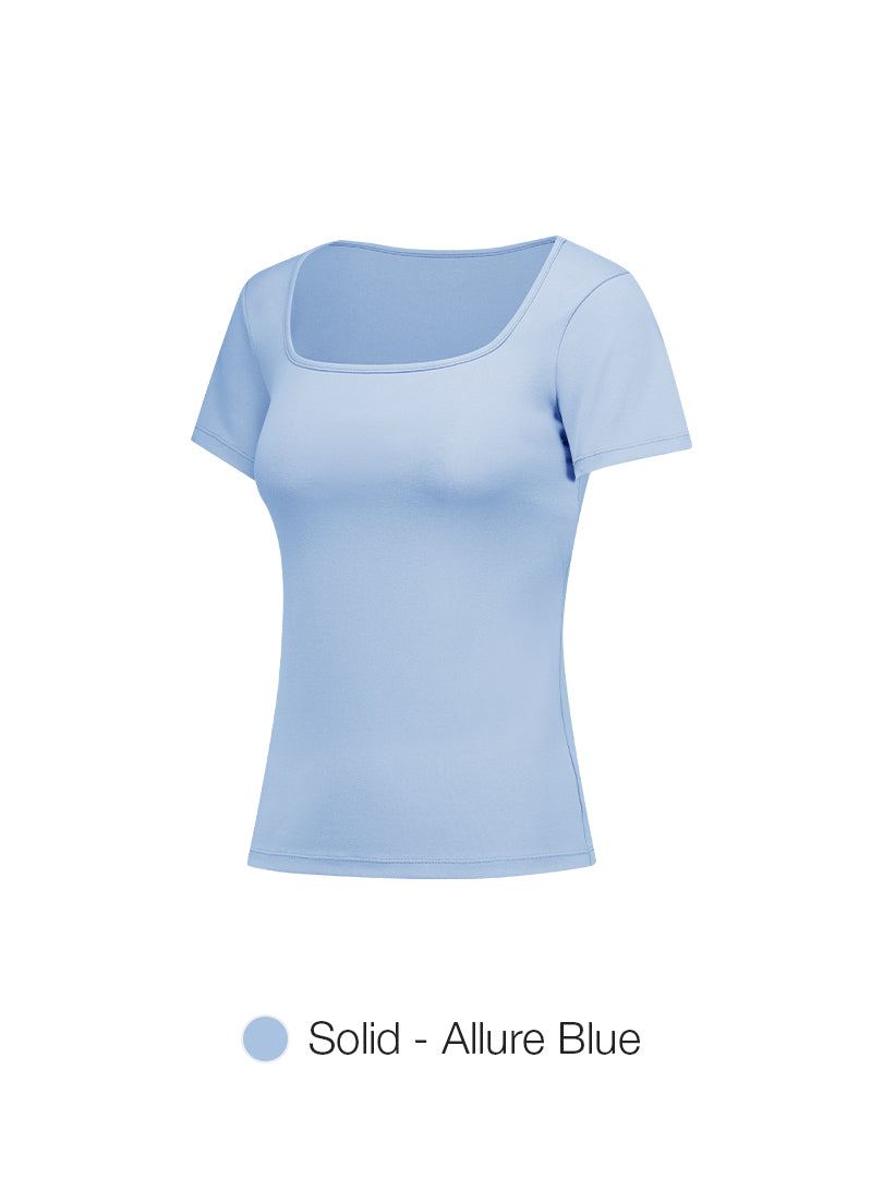 Airtouch Square Neck Short Sleeve (Solid)