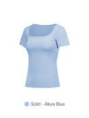 Airtouch Square Neck Short Sleeve (Solid)