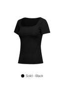 Airtouch Square Neck Short Sleeve (Solid)