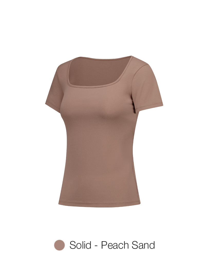 Airtouch Square Neck Short Sleeve (Solid)