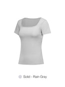 Airtouch Square Neck Short Sleeve (Solid)