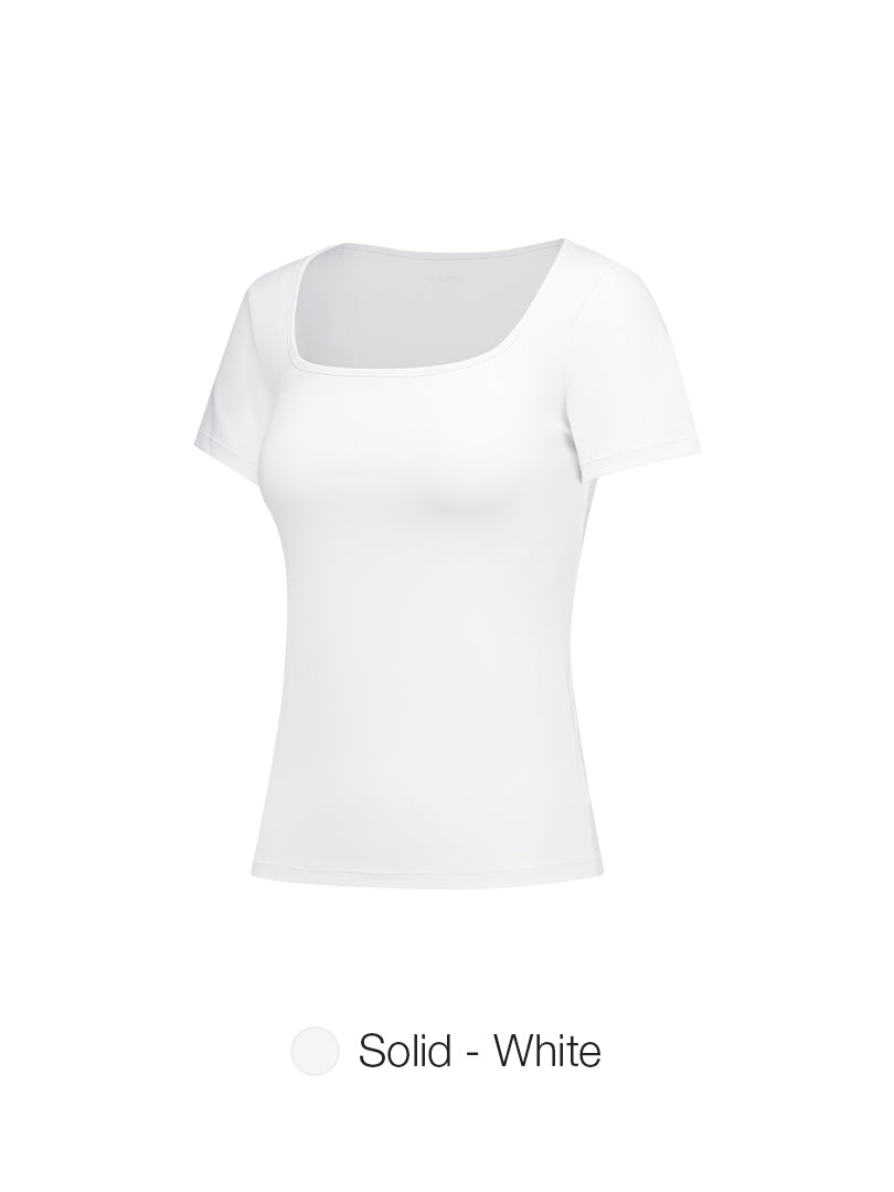 Airtouch Square Neck Short Sleeve (Solid)