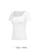 Airtouch Square Neck Short Sleeve (Solid)