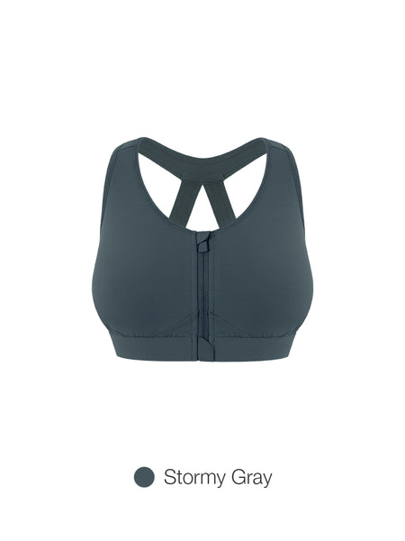 Running Front-Zip Bra