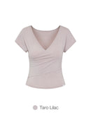 soft modal Wrap Style Short Sleeve
