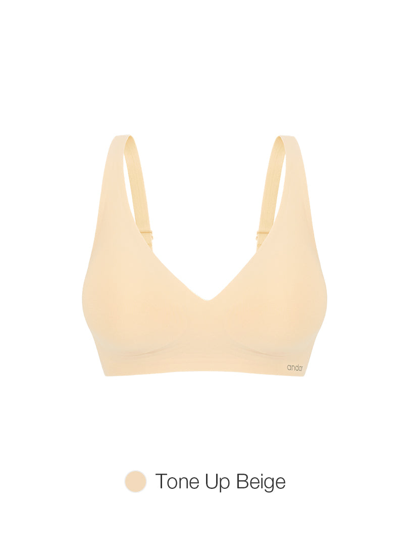 [3 SET] All-Day Fit C–D Cup Bra (Hook & No-hook) & Panty