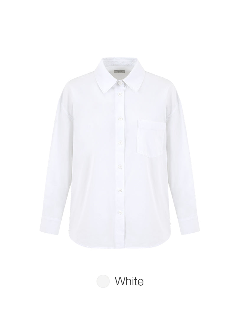 comfort fresh Oversized Long Sleeve Shirt