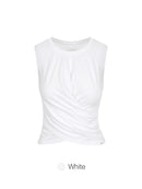 soft modal Cross Wrap Tank Top